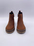 Pinocchio P1659 chelsea boots met rits donker bruin nubuck